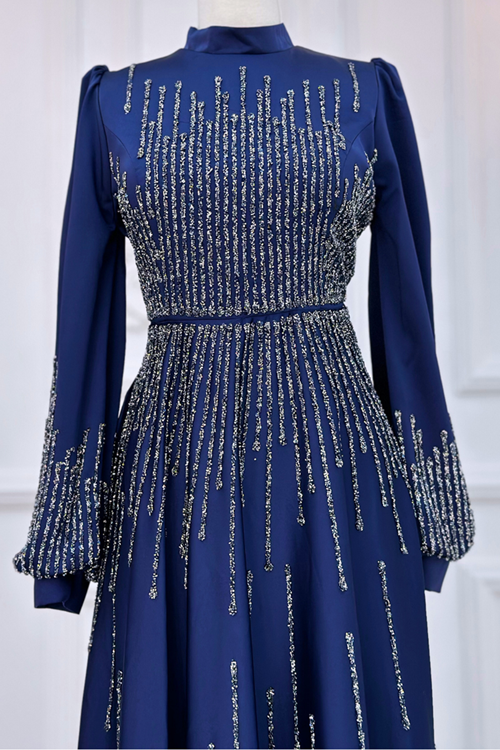 Şimal Abiye Lacivert AMİ1081