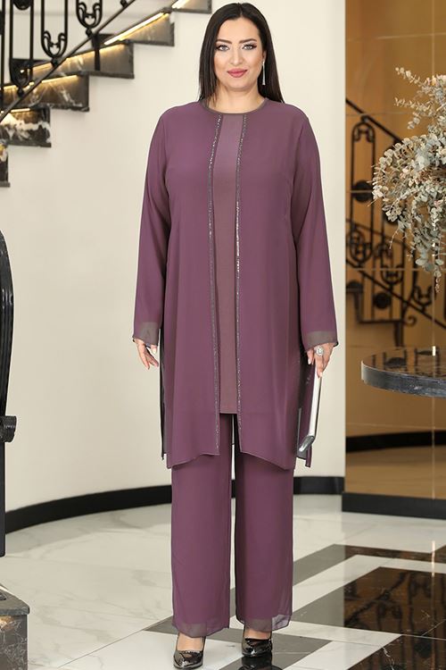 Ezgi Abiye Takım Lavanta FVLMD100