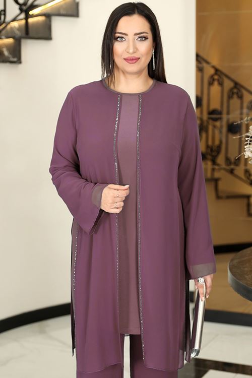 Ezgi Abiye Takım Lavanta FVLMD100