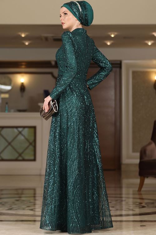 Yağmur Abiye Zümrüt AHU9335