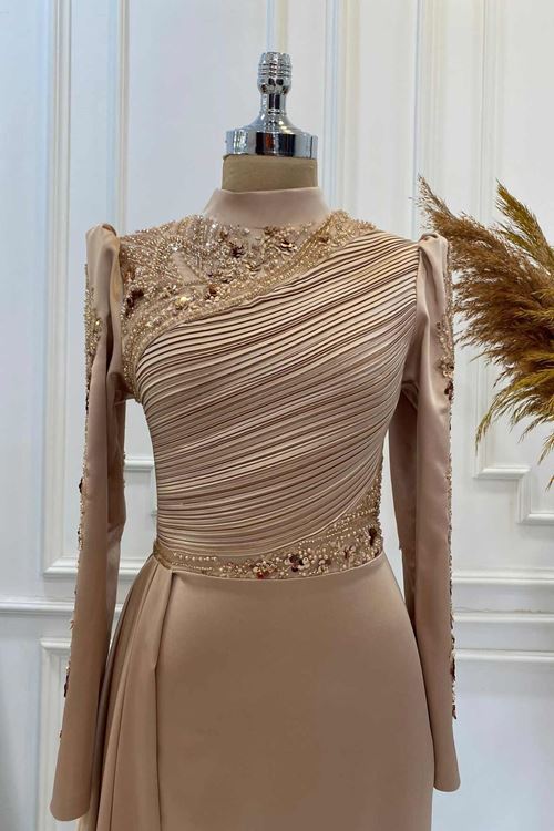 Leyla Tesettür Abiye Rose YHNR0901