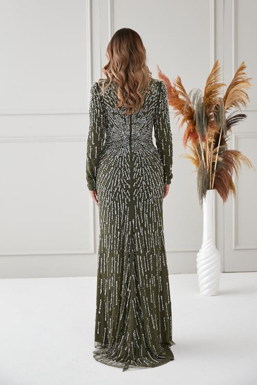 nergis Tesettür Abiye Haki Drs2516