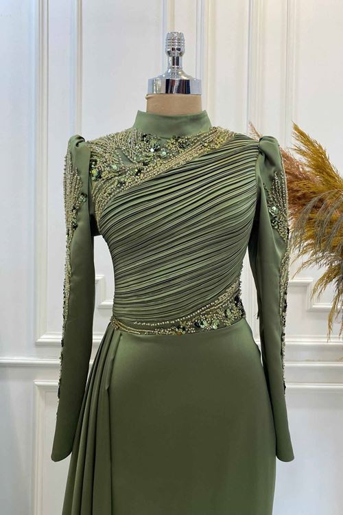 Leyla Tesettür Abiye Haki YHNR0901