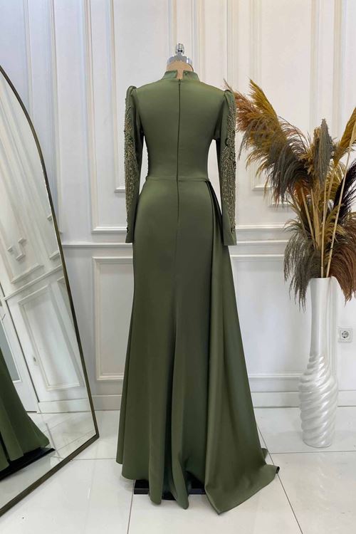 Leyla Tesettür Abiye Haki YHNR0901