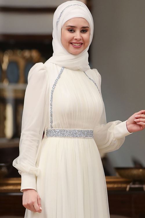 Efsane Abiye Ekru SEF3512