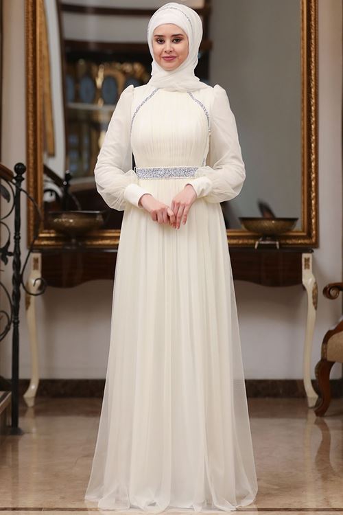 Efsane Abiye Ekru SEF3512