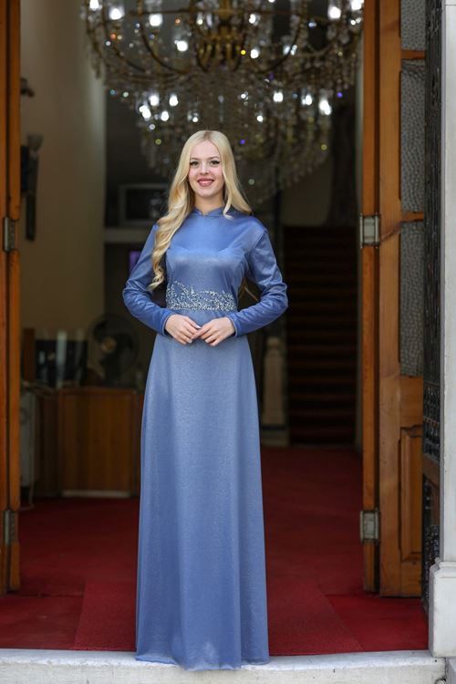 Berfin Abiye İndigo ESC5024