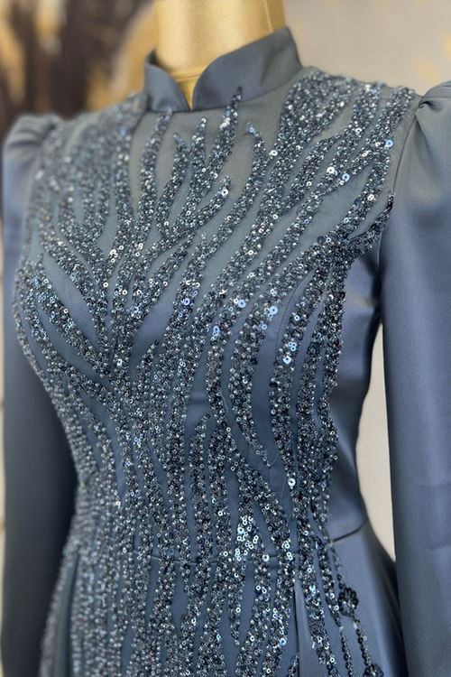 Damla Abiye Antrasit PİE1540