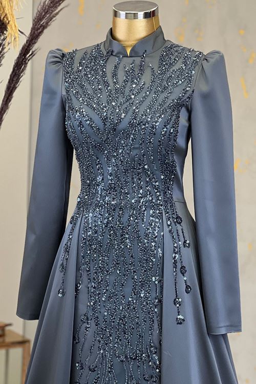 Damla Abiye Antrasit PİE1540