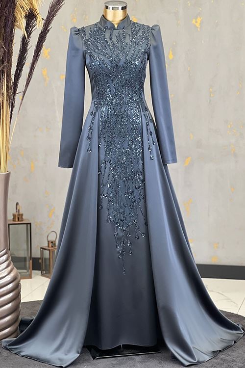 Damla Abiye Antrasit PİE1540